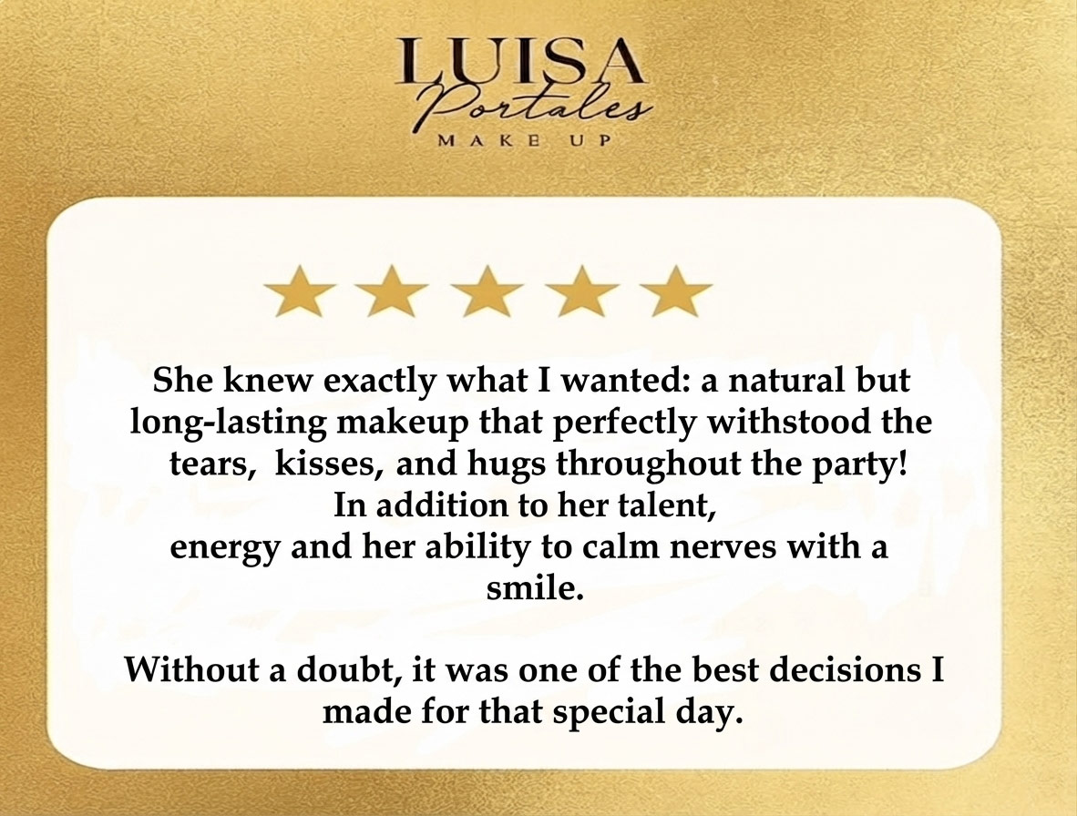 Google opinion wedding make up Luisa Portales