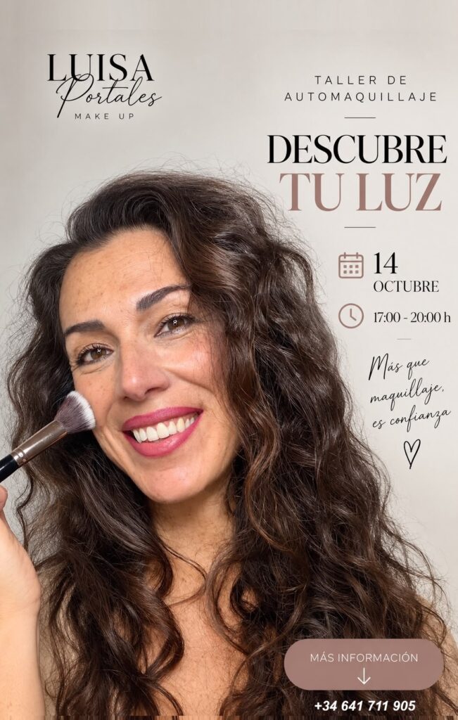 Taller automaquillaje Luisa Portales maquilladora Sevilla, Madrid